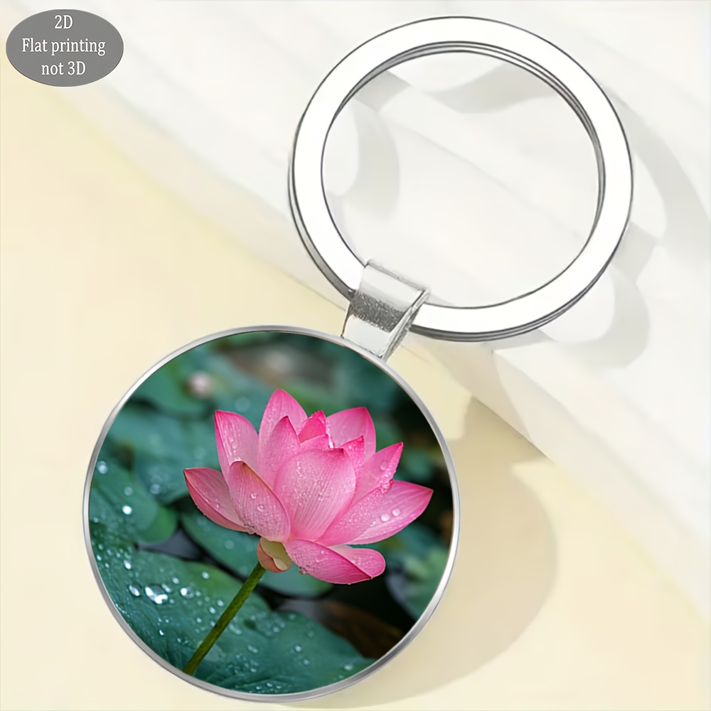 Exquisite Pink Dewdrop Keychain, 3pcs Set