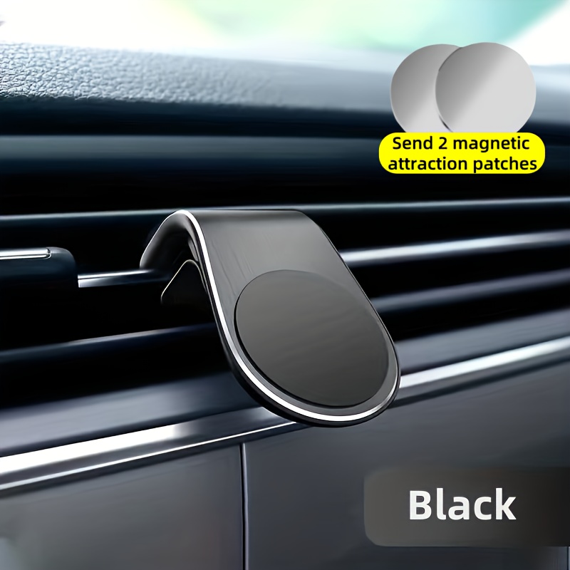 Image of L-shaped Magnetic Phone Holder, Used For Car Magnet Phone Holder, Car Mobile Holder, Air Outlet Holder
