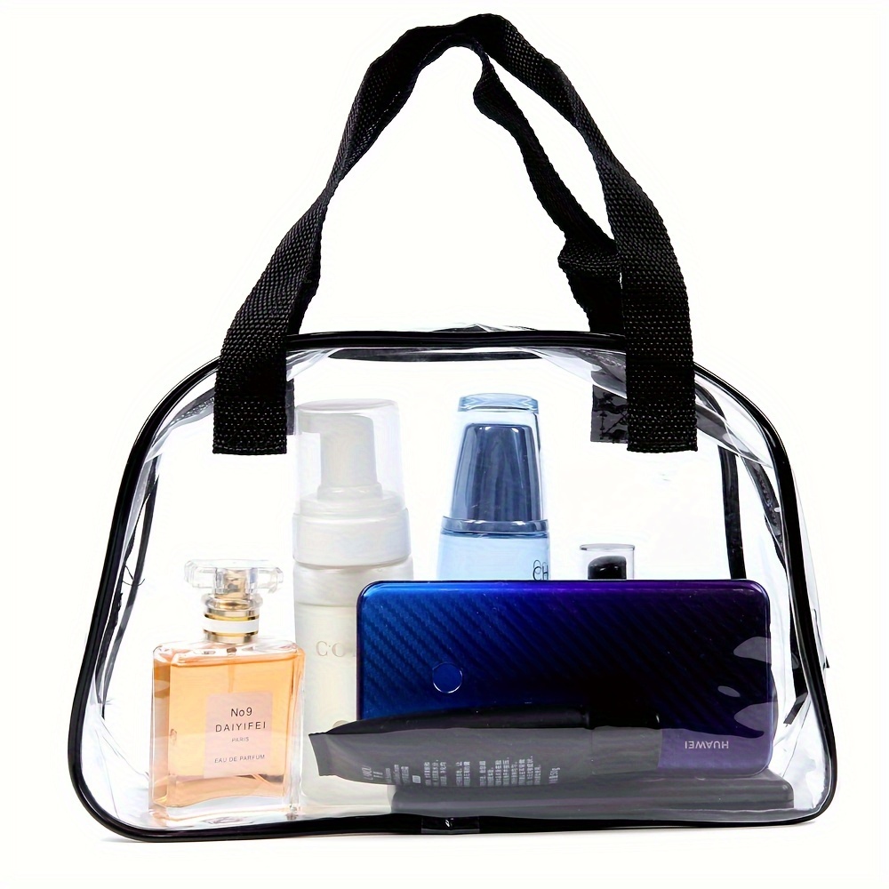 

Transparent Pvc Toiletry Bag, Clear Makeup Bag, Handbag, Travel And Business Storage Bag