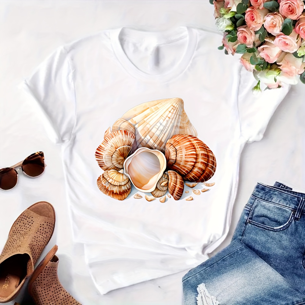 imágenes conchas impresión transferencia térmica Temu Uruguay