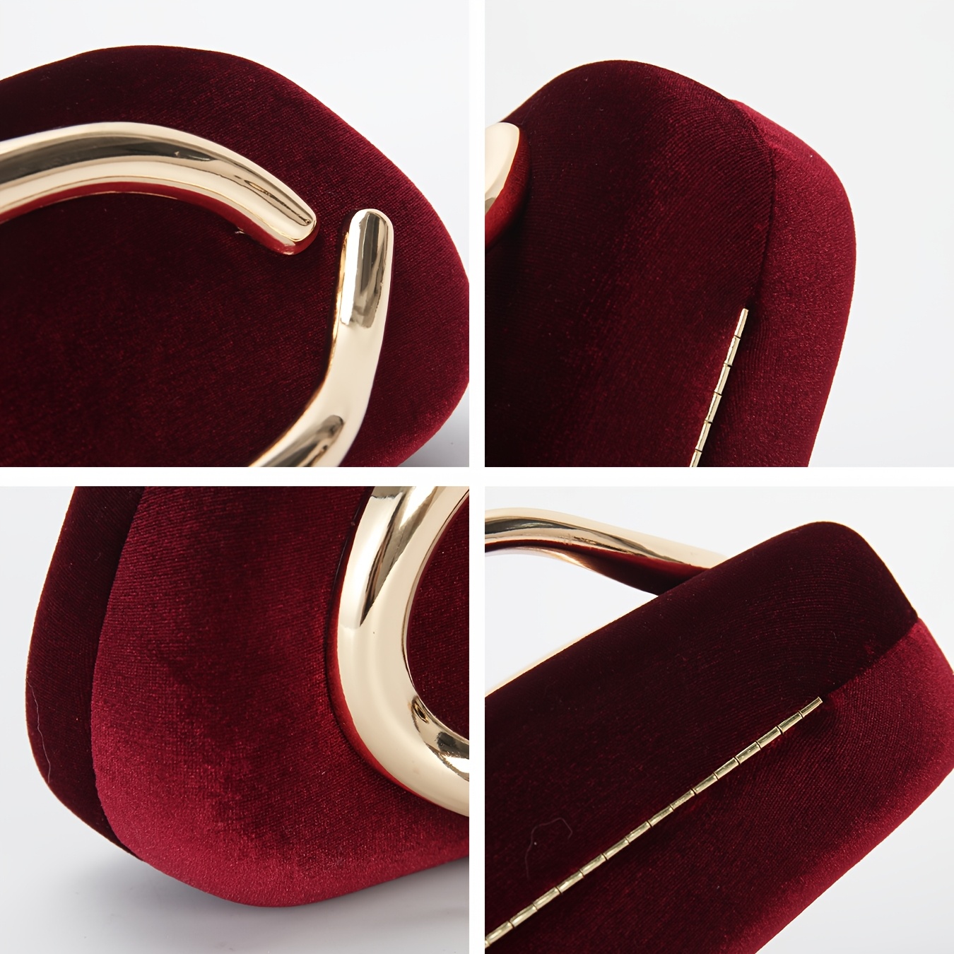 [2025 New Plush Clutch] Elegant Silky Plush Fashion Evening Clutch for Women | 2025 New, Metal Handle Handbag, Comes with a Shoulder Chain to Be Used As a Crossbody Bag | Suitable for Dinners, Parties, Weddings, And More