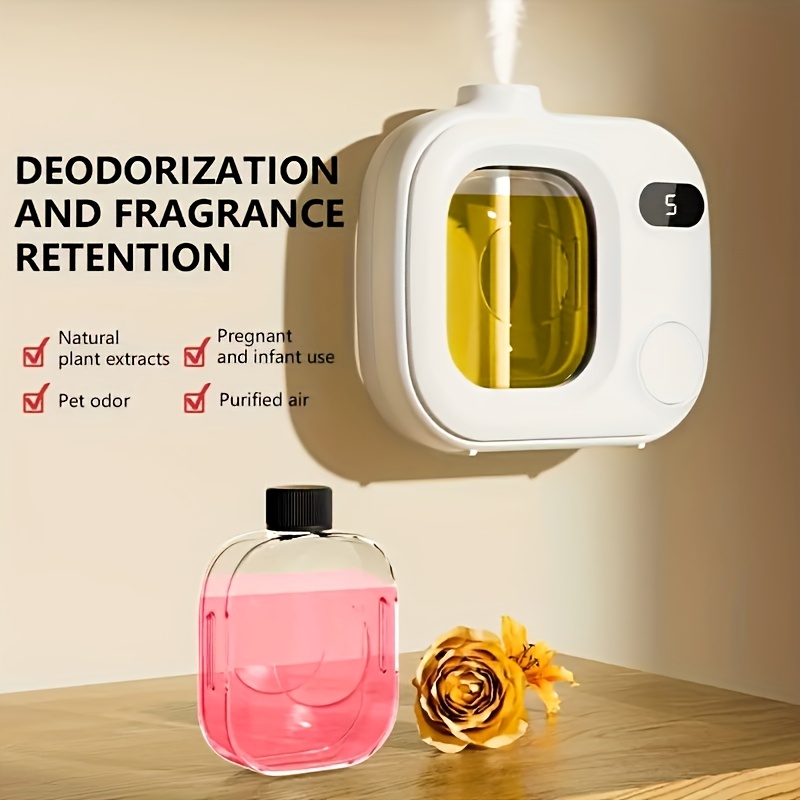 usb rechargeable aromatherapy diffuser wall mounted desktop essential oil humidifier with display 12 hour   large mist output suitable for home car and bathroom freshener deodorizer abs material gift for   Product details 2