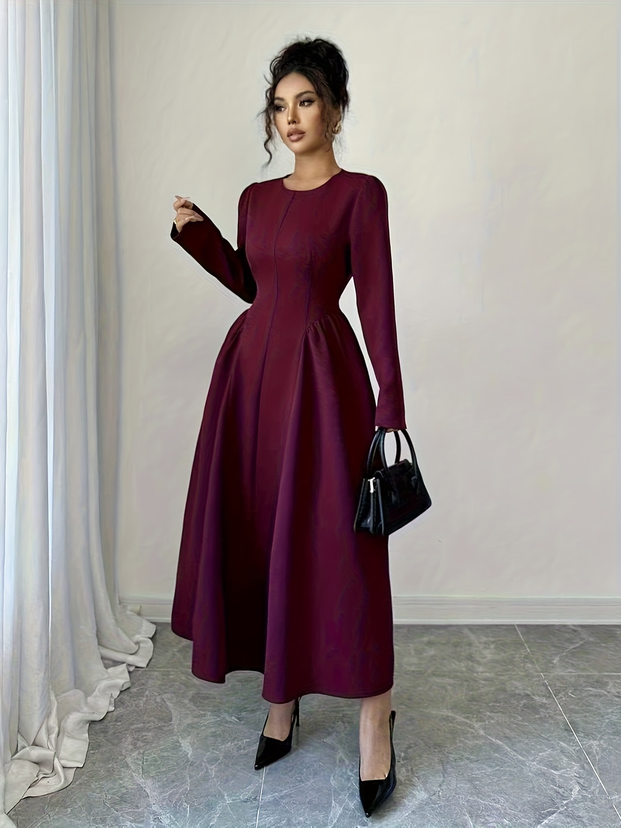 womens elegant vintage french style commuter - Temu Mauritius
