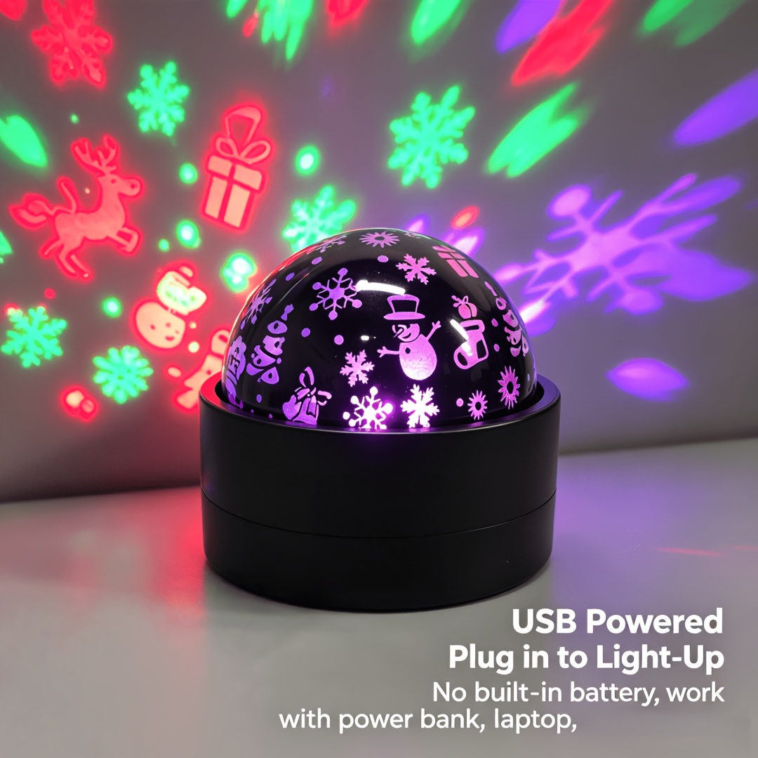 TEMU New Christmas Atmosphere Light | 2-in- Light | Usb Powered | Rgb Color-changing | Plug-and-play Usb, Needed | Sound-activated Function | Lights