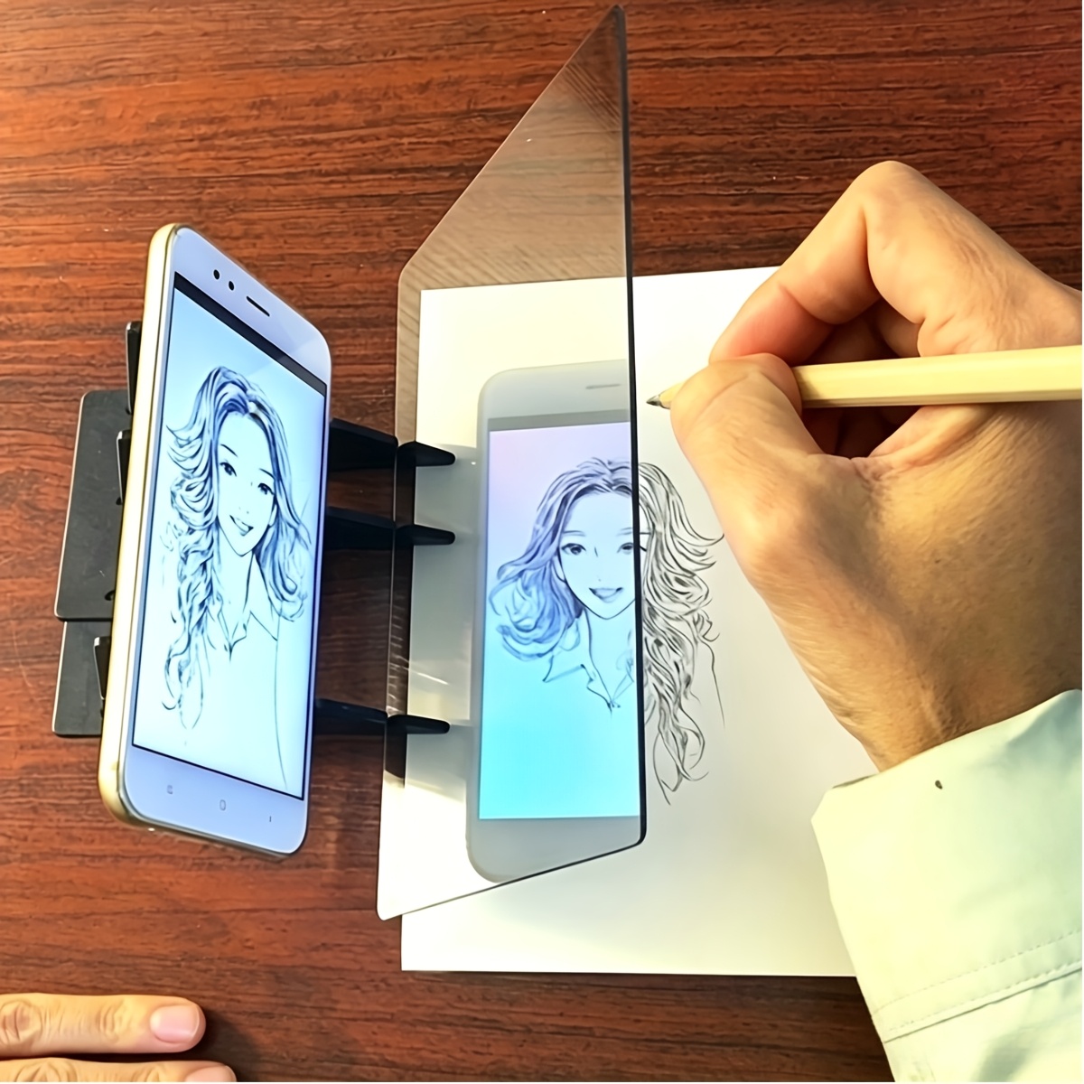 3pcs Additions Optical Clear Drawing Board, Portable Optical Tracing Board Image Tracing Drawing Projector Optical Painting Board Sketching Tool For Beginners, Christmas, Halloween, Thanksgiving Day