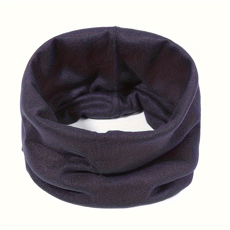 Men's And Women's Autumn And Winter Pullover Neck Sleeve Warm Knitted Scarf