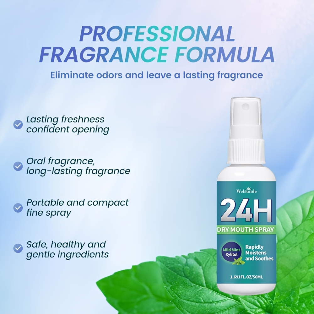 24H Dry Mouth Spray for Instant Relief and Fresh Breath