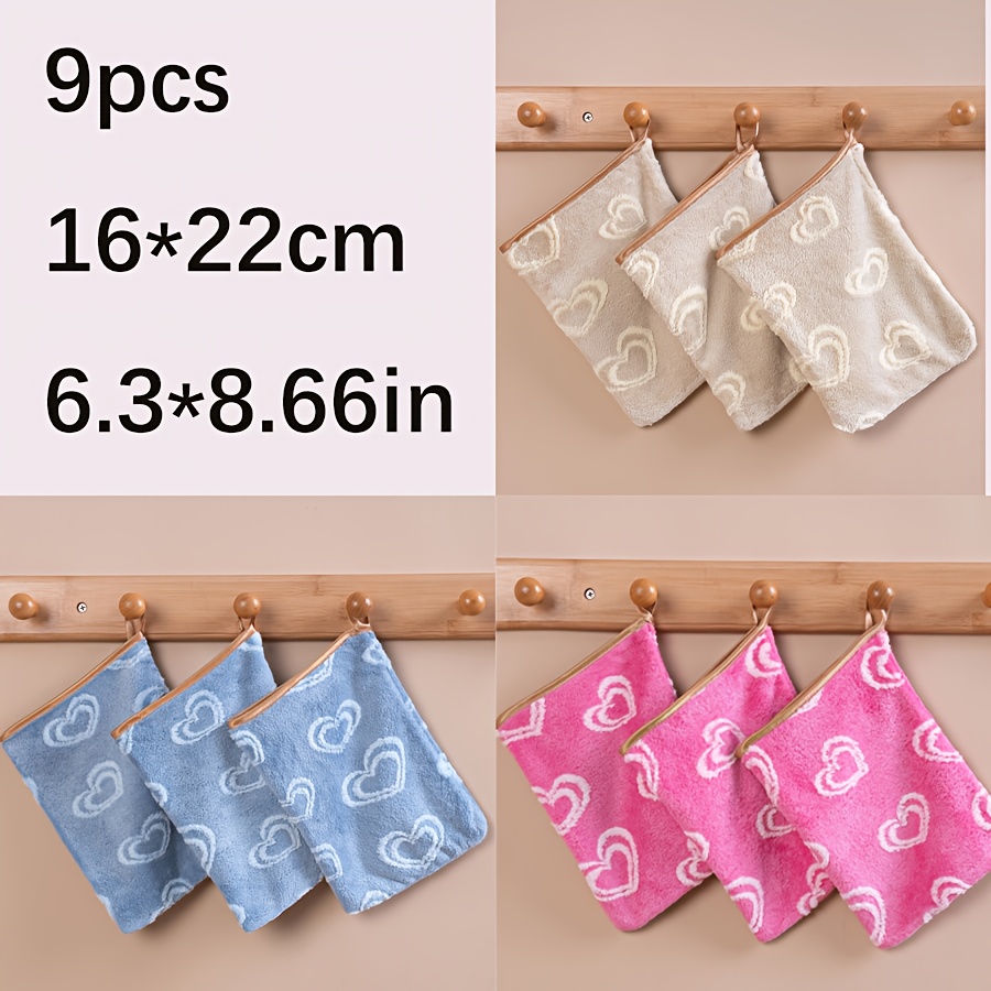 TEMU 9pcs Microfiber Facial Cleansing Gloves For Makeup Removal. Reusable For Cleaning Facial Cosmetics And Impurities With Water. Finger Tip Towels.