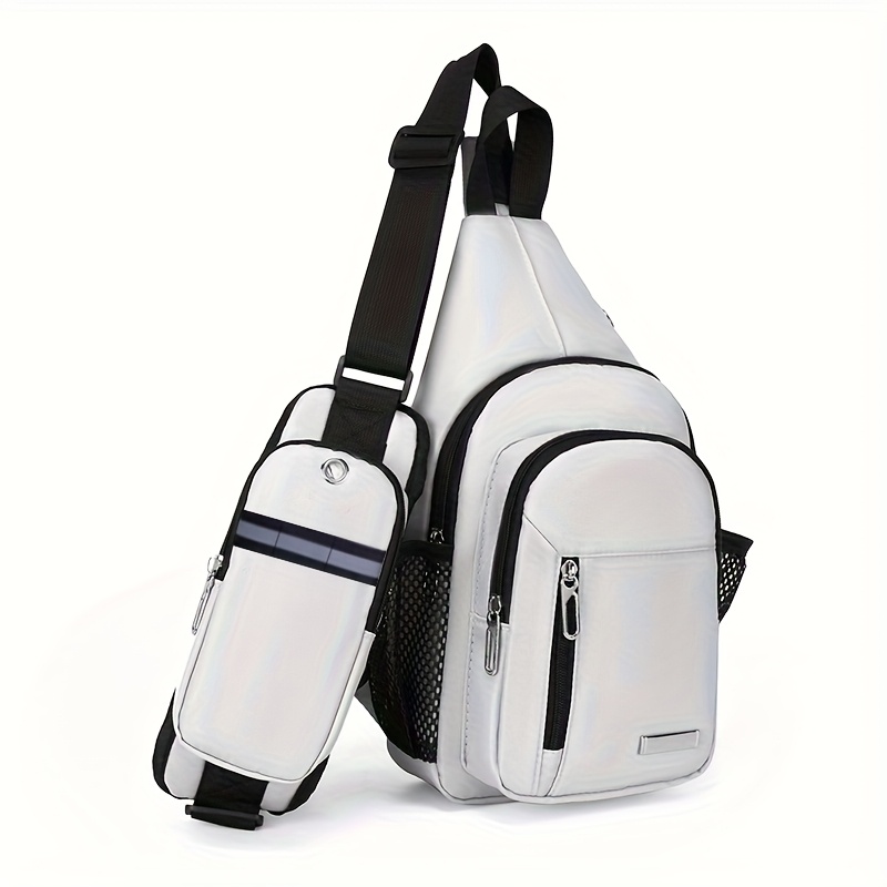 Image of 1pc Sports Sling Bag Outdoor Hiking Camping Crossbody Riding Waist Pack With Mobile Phone Pocket Multifunctional Single Shoulder Bag