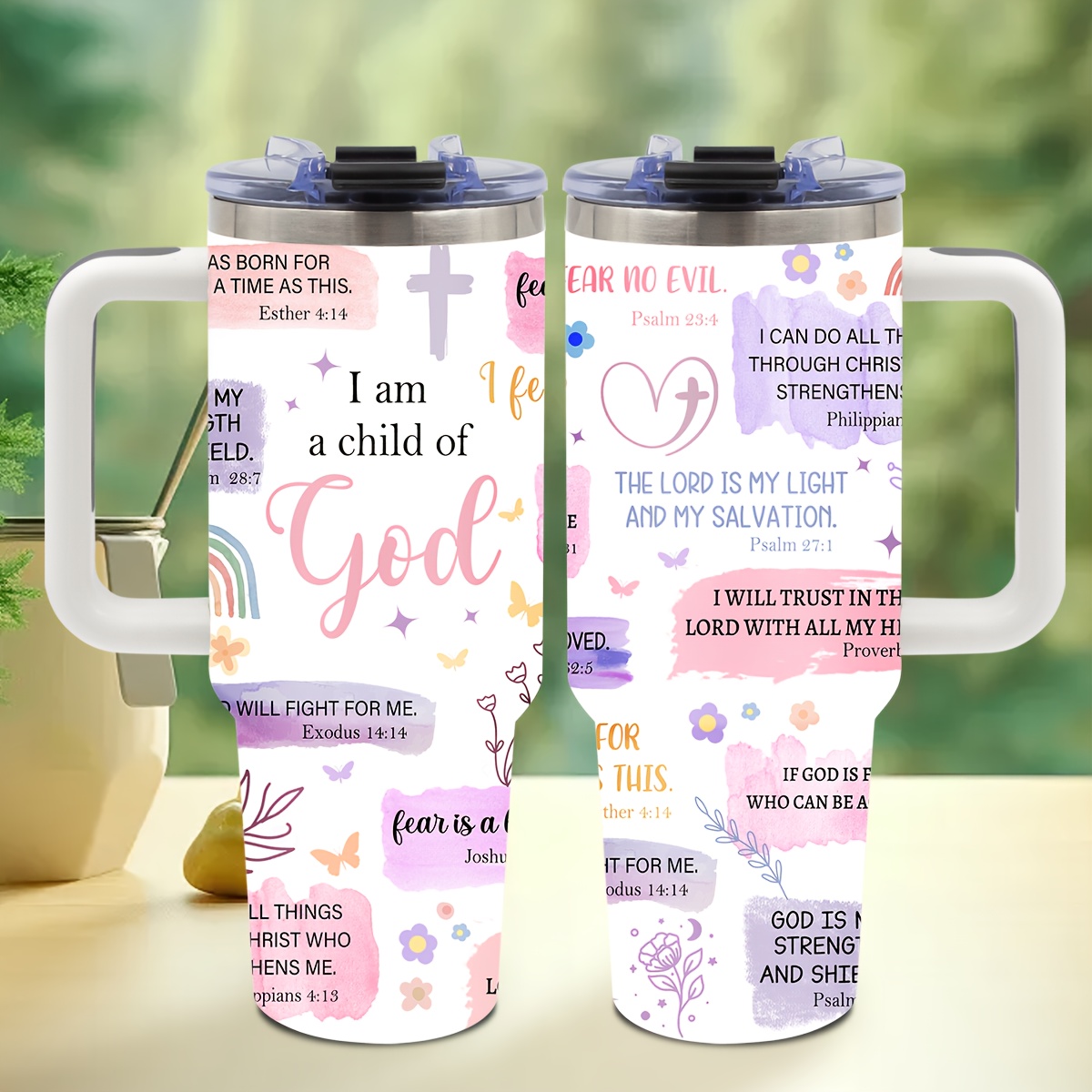 Christian Gifts For Women - 40 Oz I Am A Child Of God Tumbler