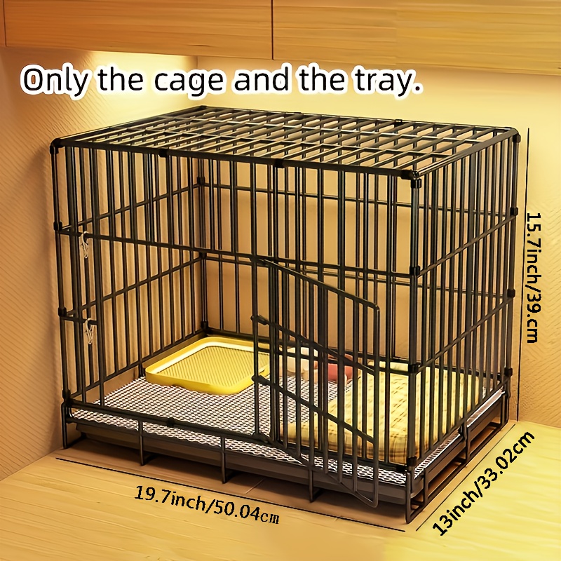 TEMU Folding Small Dog Crate - Easy To Clean Indoor Pet Dog Kennel With Household , Perfect For Small Dogs And Pets - Portable Durable Cage
