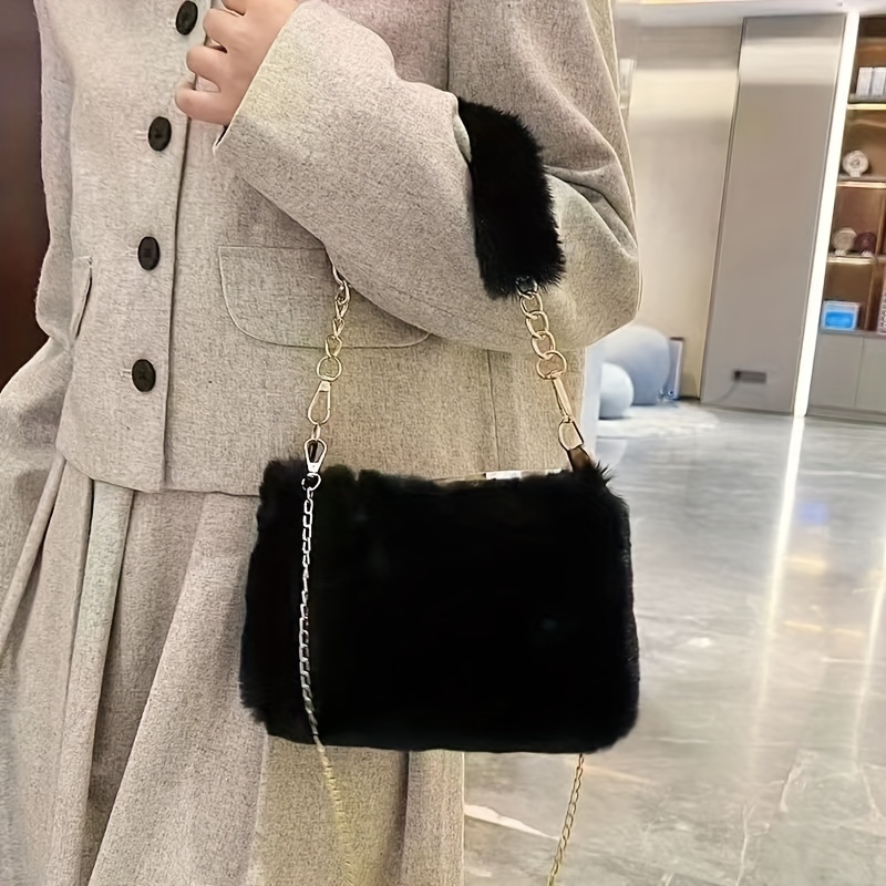 

Fashionable Fur Shoulder Bag Detachable , , No Washing ,