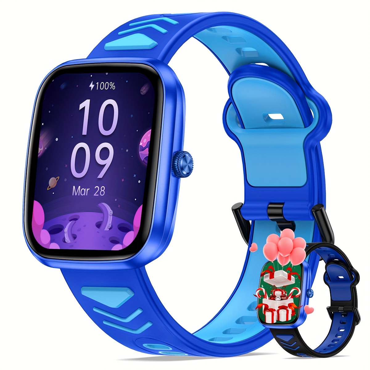 kids smart watch 75 inch wireless call function smartwatch