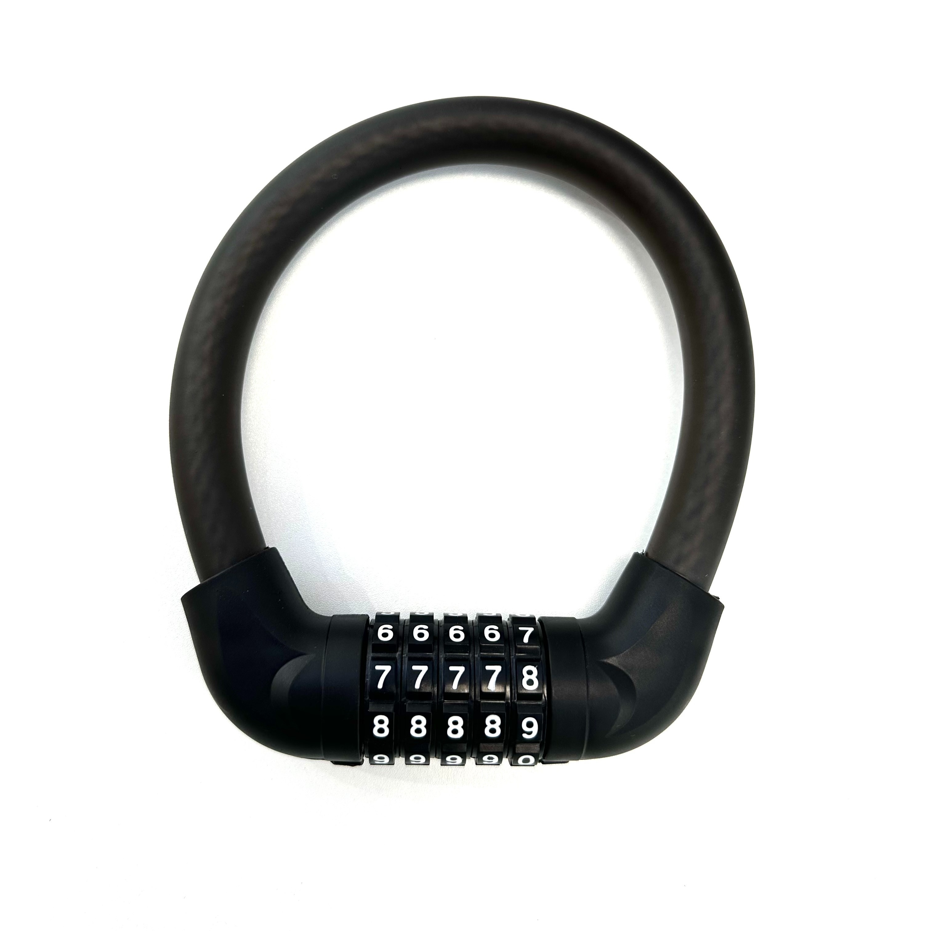 4 digit combination steel cable lock anti theft security 45cm overall length 12mm thick cable for bicycle durable pvc zinc material universal fit details 0