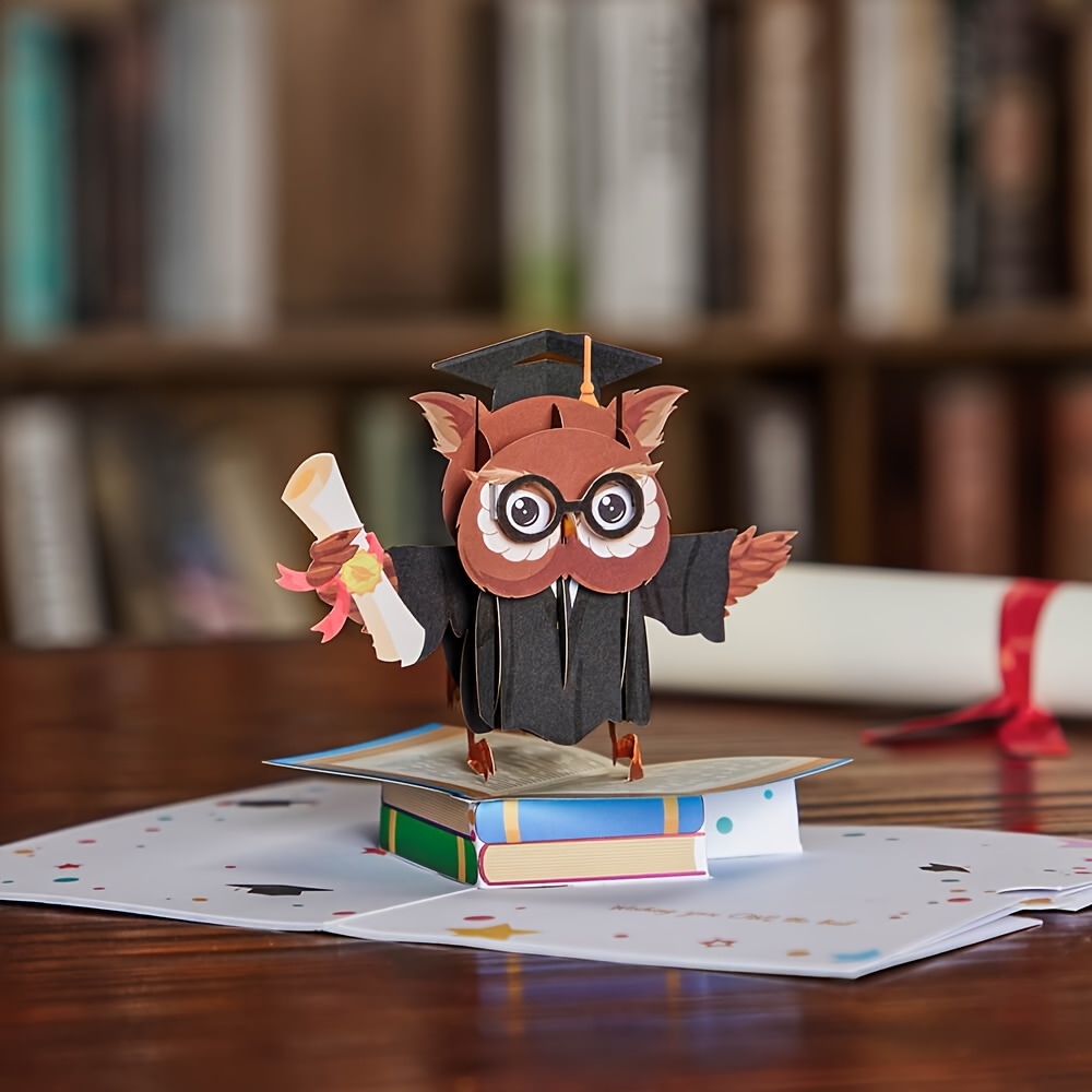 card pop up 3d laurea cappello laurea a Temu Italy