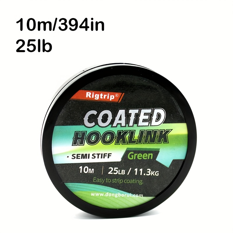 Image of 10m/394in Carp Fishing Line Hook Link Carp Coated Hooklink Braid Line For Hair Rig 15lb 25lb 35lb Carp Coarse Fishing Tackle