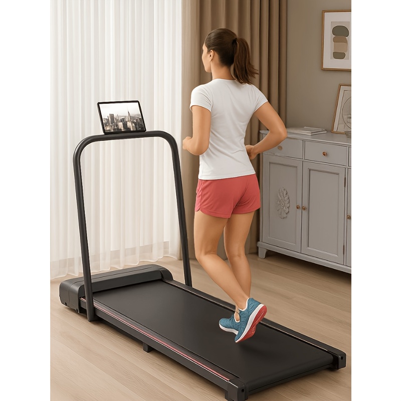 Treadmill 150Kg Capacity, 2.5HP 3-In-1 Foldable 3-Level Incline with Remote Control, Equipped with Ipad Holder And Wheels for Easy Mobility, Walking Jogging Treadmills for Home Office, Without Battery