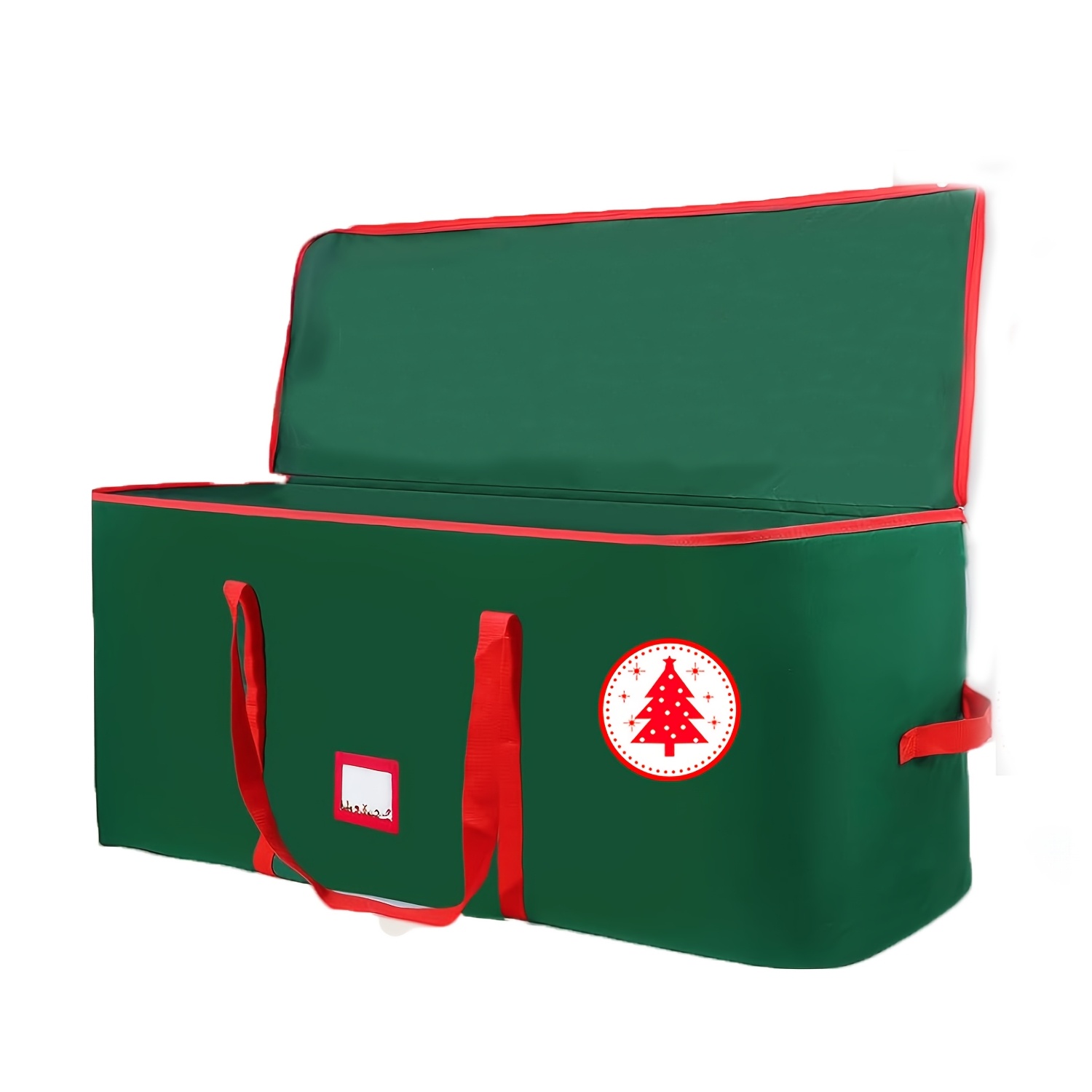 

Extra Large Christmas Tree Storage Bag - Holds .5ft Trees, Handles & Smooth Zippers Pockets, Waterproof & Tear-resistant Holiday Decor Organizer, Tree Storage