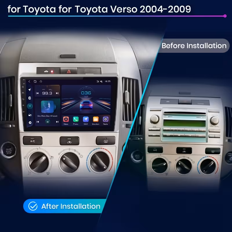 2 32gb 4g wireless car player radio for toyota for corolla 2004 2009 multimedia player gps navigation rds 2 din screen automatic radio 2