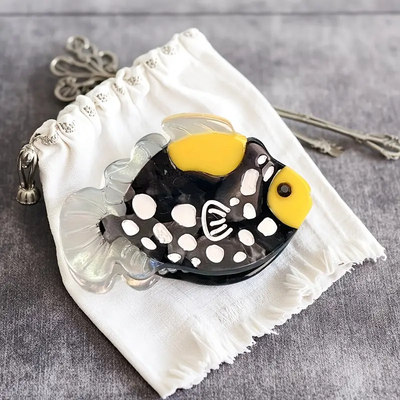 two items from     niche ornamental fish hair clips small acetate side clips bangs clips half up hair claw clips unique and   accessories suitable for everyday styles parties and travel Product details 3