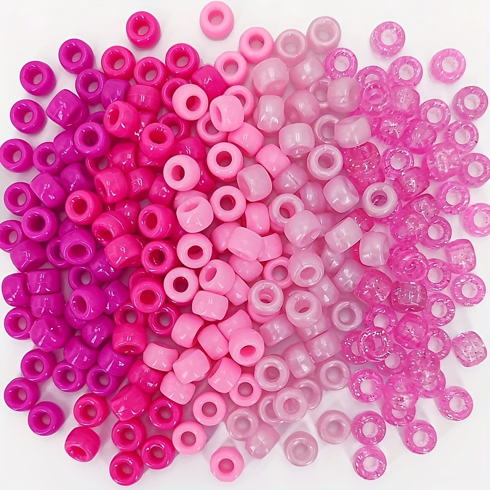 

30g/bag About 100pcs Vibrant Plastic Mixed Barrel Pony Beads Kit - Ideal For Jewelry Making, Diy Crafting, And Accessories - Unique Bracelets, Necklaces, Anklets, Earrings, And Multipurpose Beaded