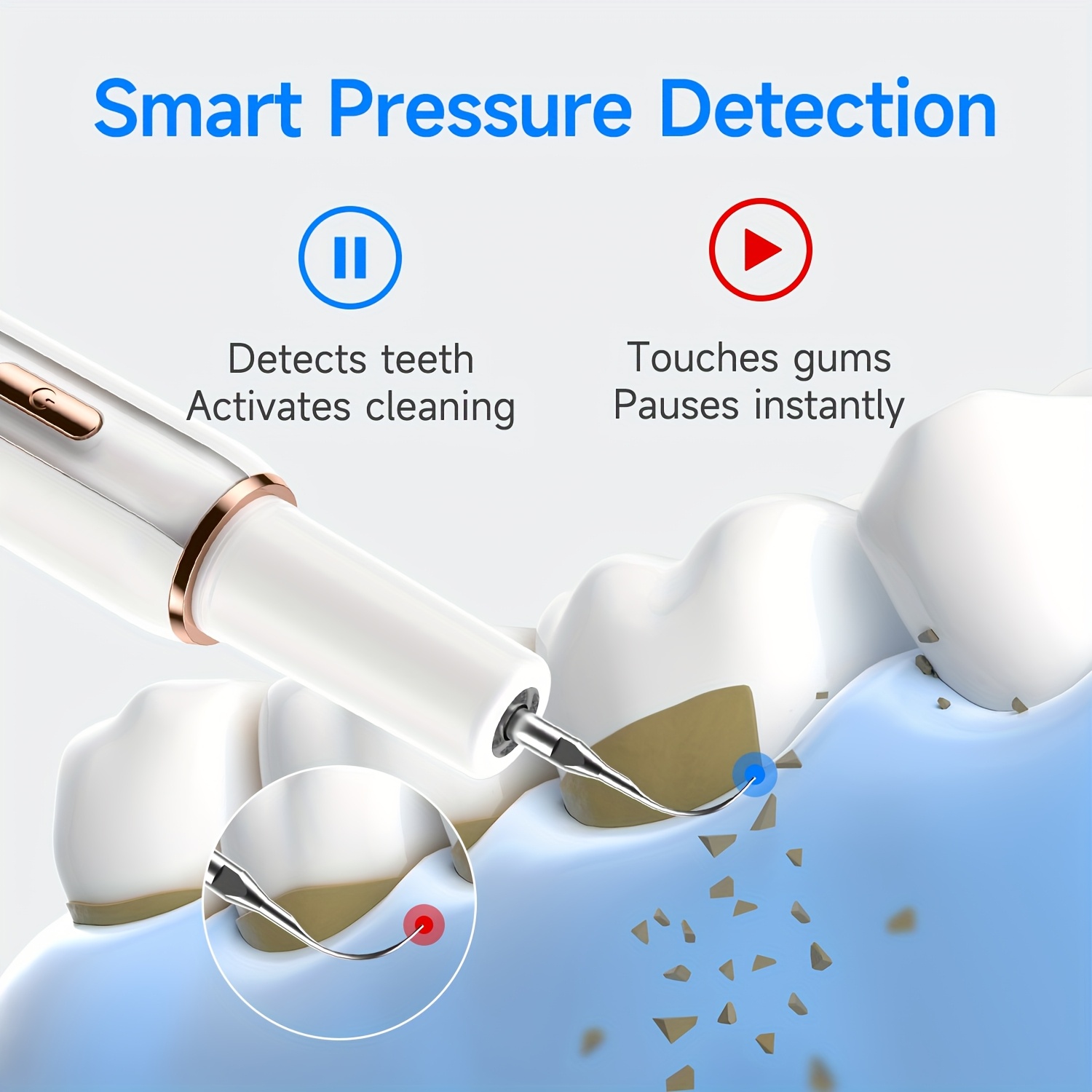 Electric Dental Oral Cleaning Set with LED Light