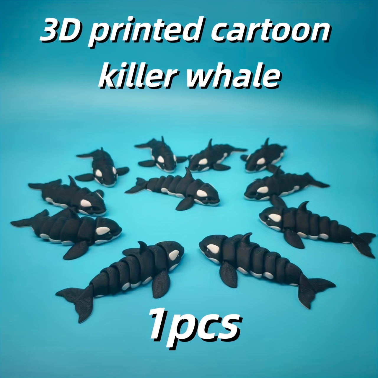 Image of 3d Printed Cartoon Ocean - Suitable For Souvenirs, Christmas Gifts, Birthday Gifts, Computer Desktop Decor, Car Decorative Ornaments