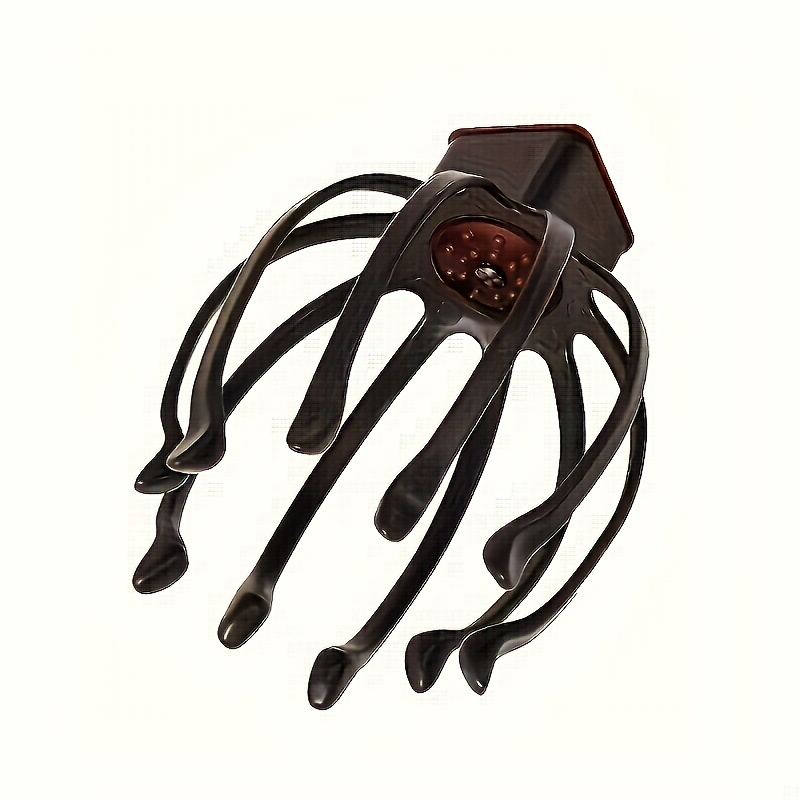 Image of Octopus Claw Electric Head Massager, Usb Rechargeable 3-speed Adjustable Portable Vibration Massager, For Massage Experience, Ideal Gift For Men And Women