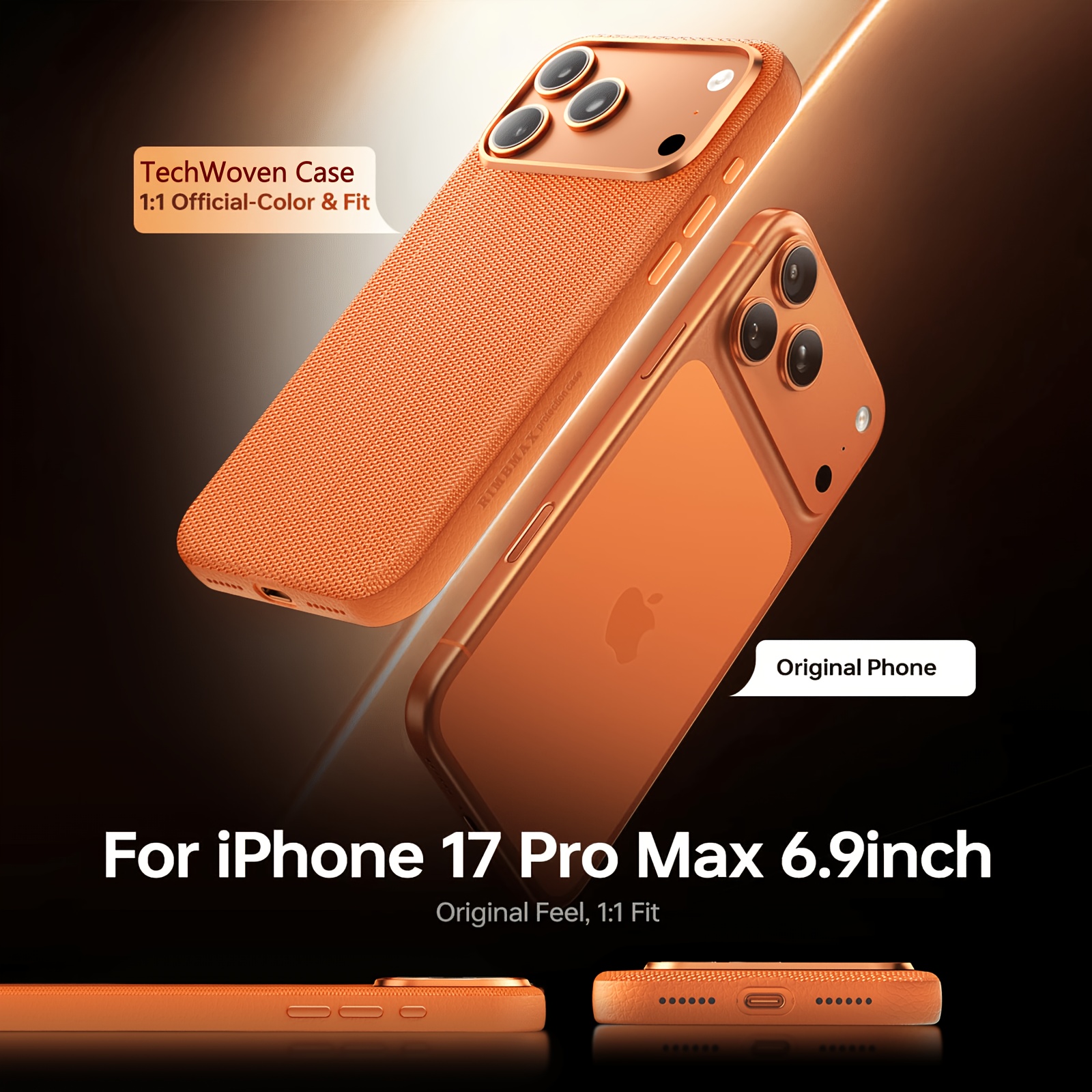 phone case techwoven case iphone 17 16 15 14 13 12 pro max - Temu