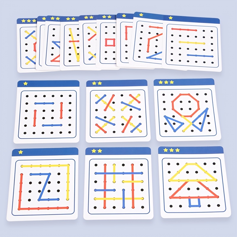 Children's Stringing Board Toy for Two Players, Competitive Game