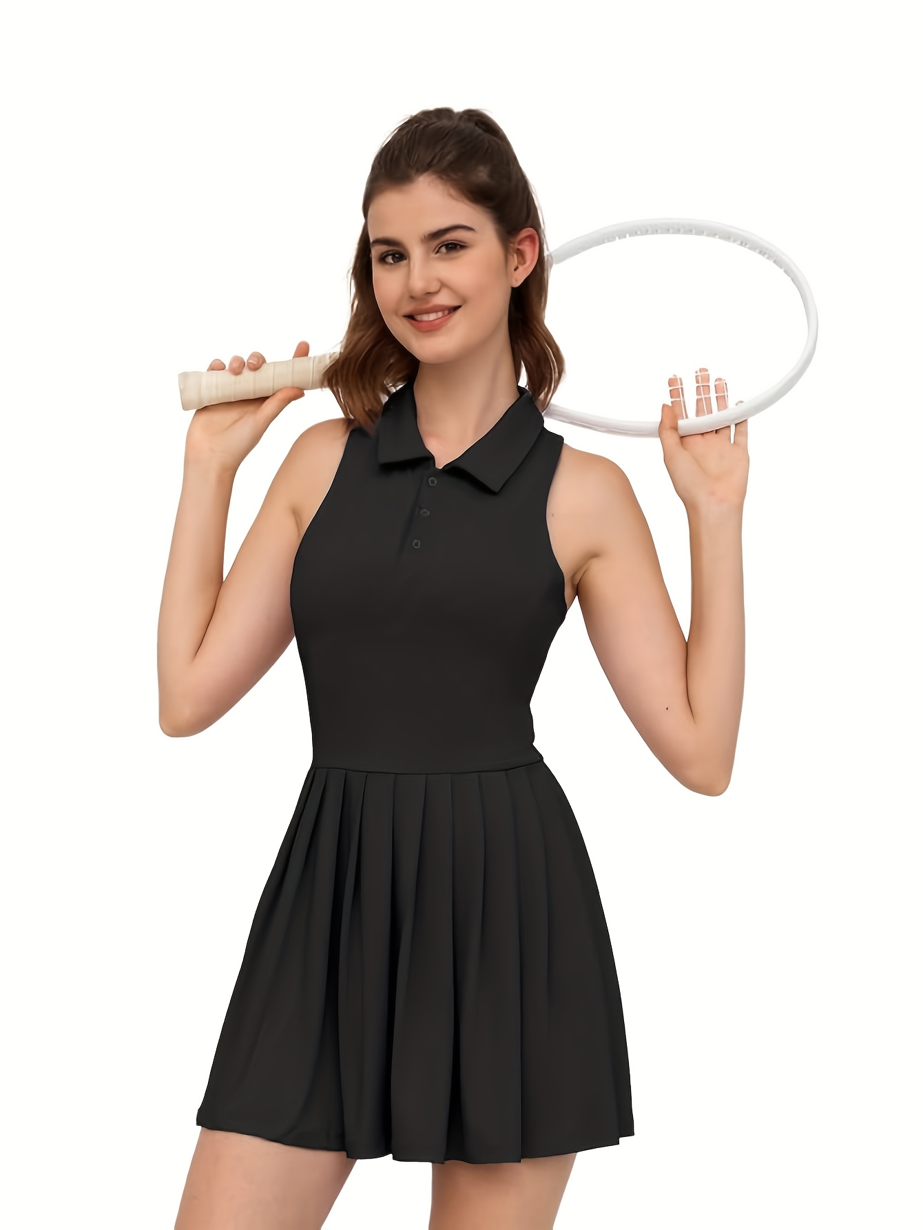 Vestido Tenis Mujer Viracy - Sin Mangas, Con Shorts Y Bolsillos