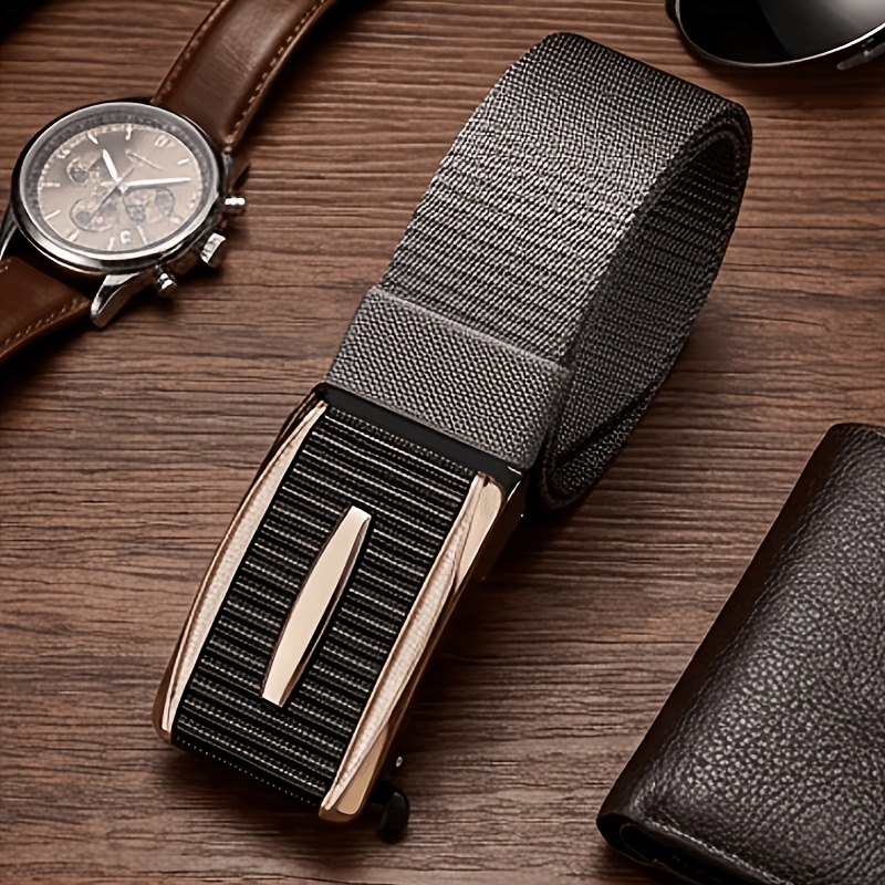 Men's Outdoor Tactical Nylon Automatic Buckle Belt, Lightweight