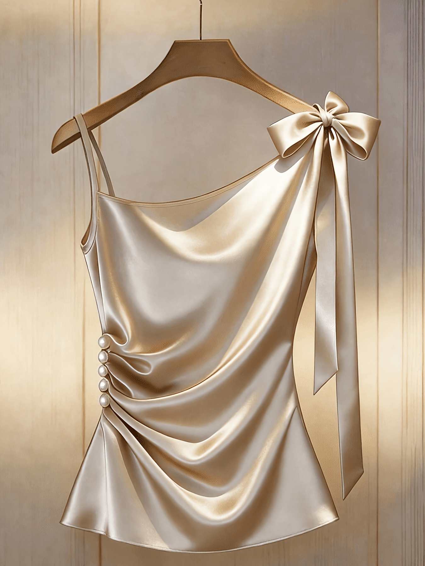 Regata Camisola Elegante Feminina em Cetim 