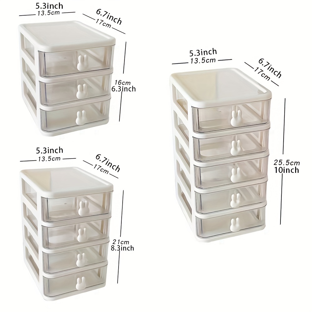 Rabbit Desktop Storage Boxes Multi Grids - Temu