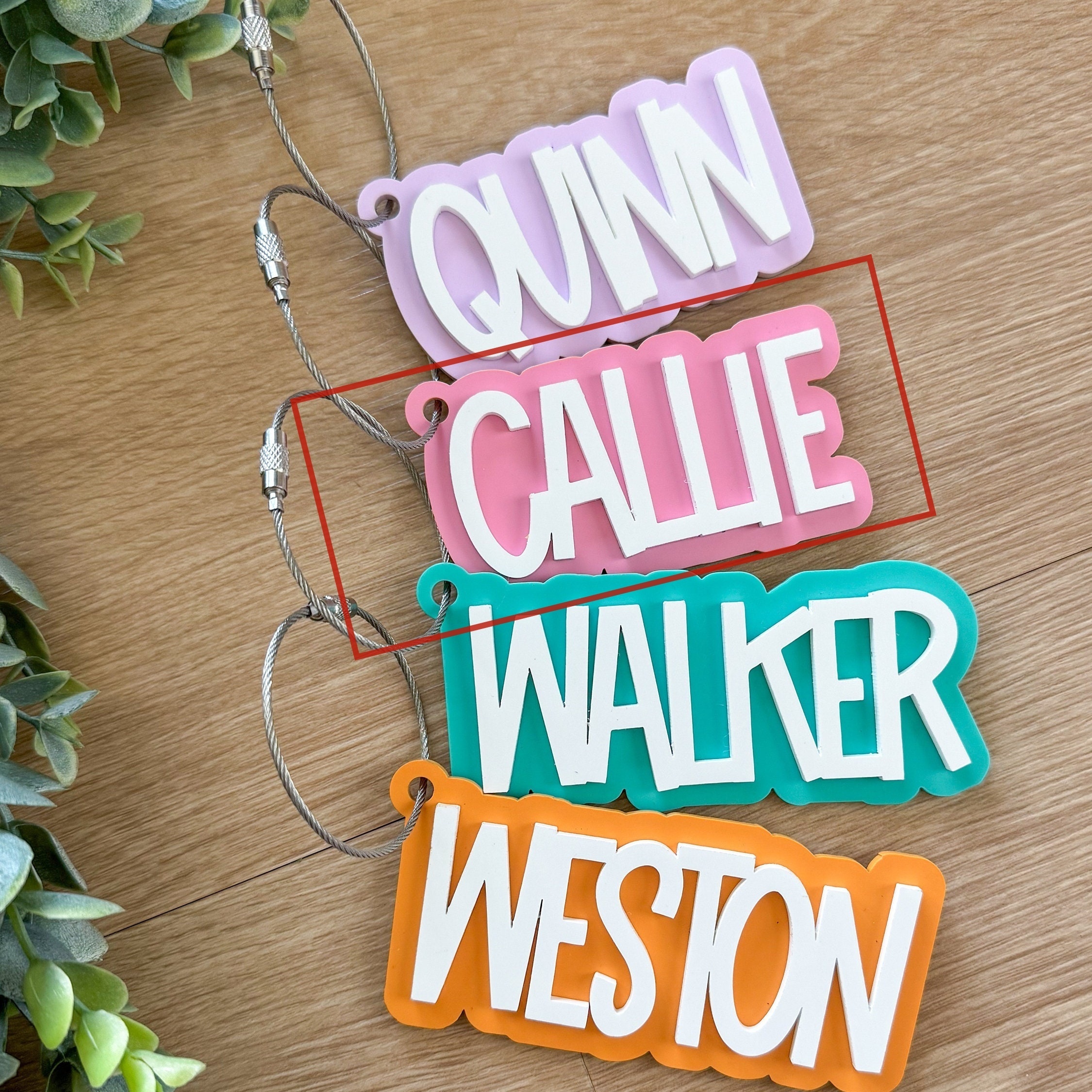 TEMU Acrylic Name Keychain, 3d Keyring For Backpacks And , Gifts And Decorations