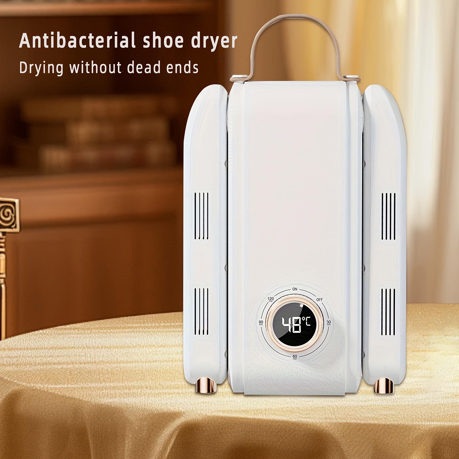 portable foldable shoe dryer with timer quick dry dehumidification technology for home   plug 220 240v details 0