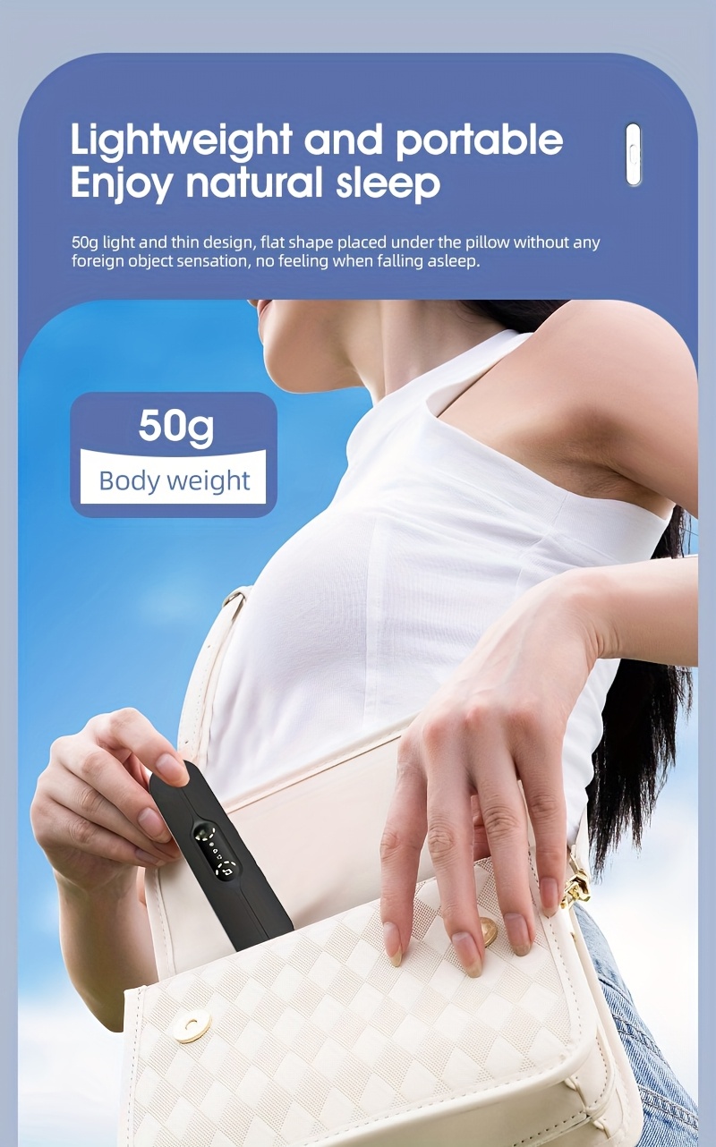 Bone Conduction Wireless Sleep Music Box - 3rd Gen High-Tech Under-the-Pillow Design, Exclusive Music Without Distractions, White Noise Reduction, Timed Shutdown, Supports Card Mode, Rechargeable Lithium Battery, Type-C Charging, Portable Audio Device for Relaxation, Sleep Aid, Sleek Cylindrical Design, Durable Construction