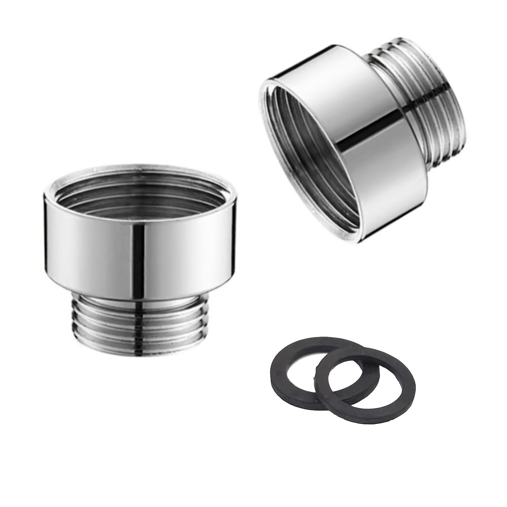 Image of Brass Faucet Aerator Adapter For Washing Machine Dishwasher Thread Pipe Fitting Connector With Tap Aerator Adapter (g1/2 Male X G3/4 Female)