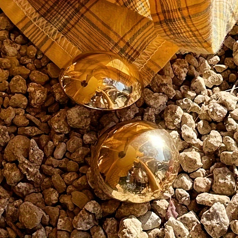 Paire De Boucles D'oreilles En Métal Doré - Très Bon état, Avec écrin