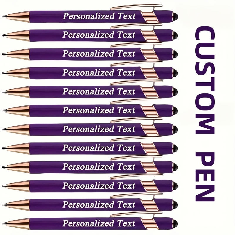 

/96pcs Customizable Text, Personalized Engraved Round Ballpoint Pen Set, , Retractable Structure, Perfect Gift For Anniversaries, Birthdays Or Any , Suitable For Activities, Parties, Promotional Gifts