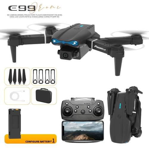Classic E99 Black/gray/orange Remote-controlled , , Positioning+intelligent Hovering, 360 Degree Stunt Flip, Mini Folding Remote-controlled , Lightweight And Portable, Protection