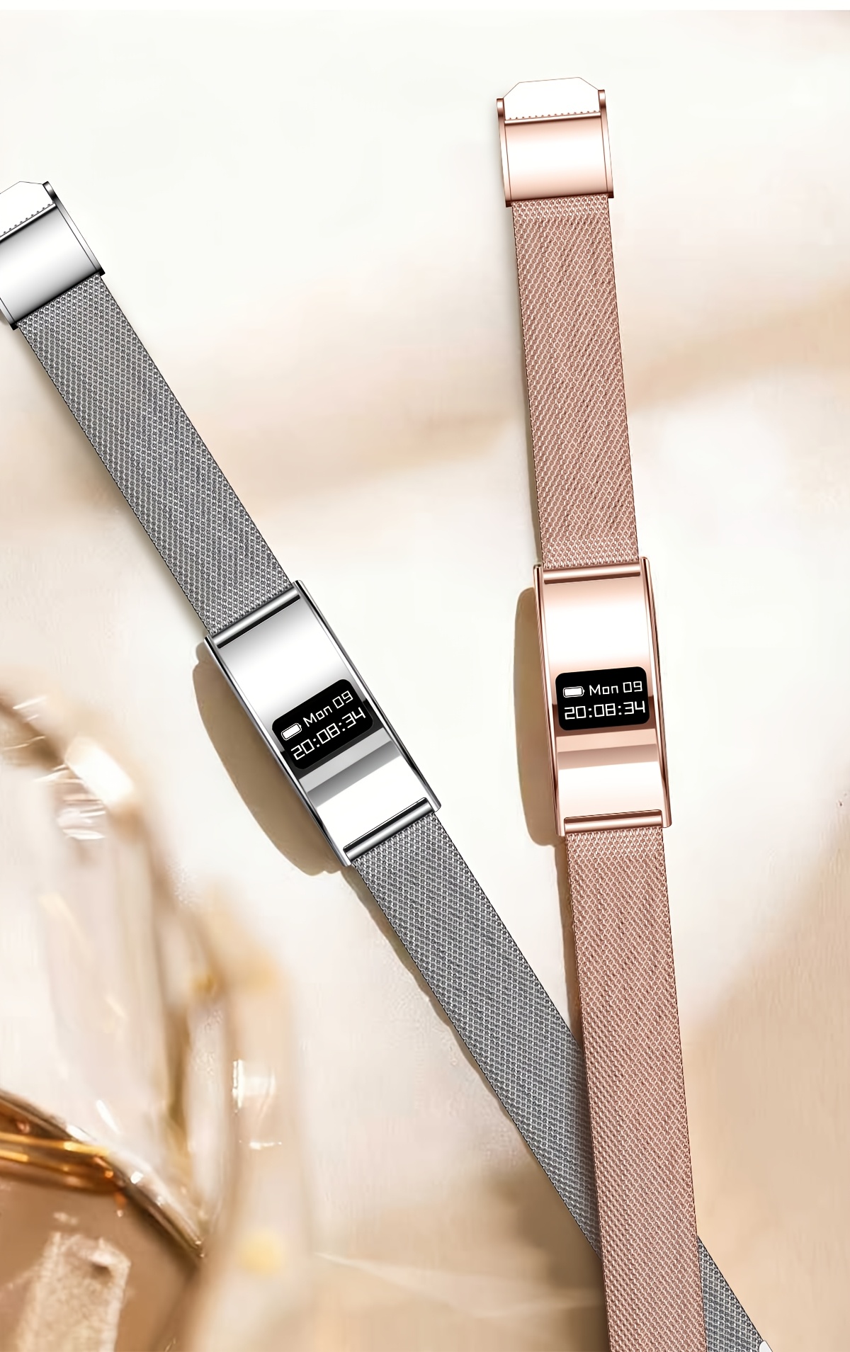 GWENLAND 2025 Smart Bracelet - Zinc Alloy Body, Lightweight And Fashion, Multiple Sport Modes, Step Count, Sleep Detection, IPX8, Remote Control Photography, Ideal Christmas Gift for Boyfriend Or Girlfriend