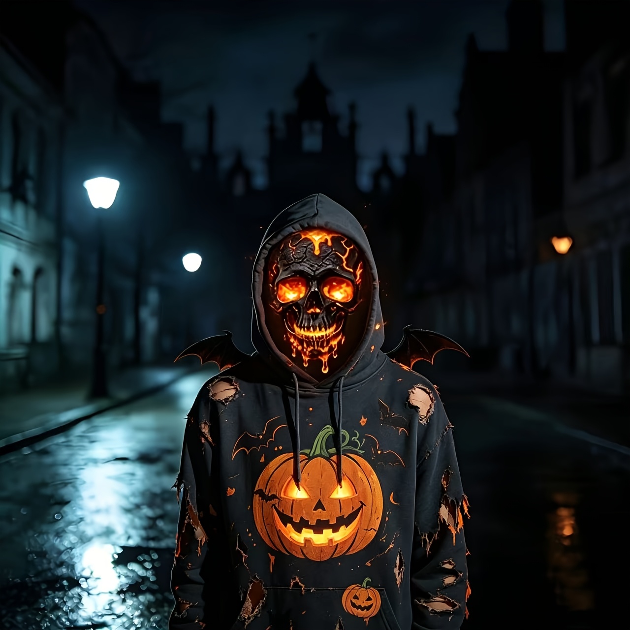 New Halloween Skull Face Mask, Unisex Cycling Bandana Prop