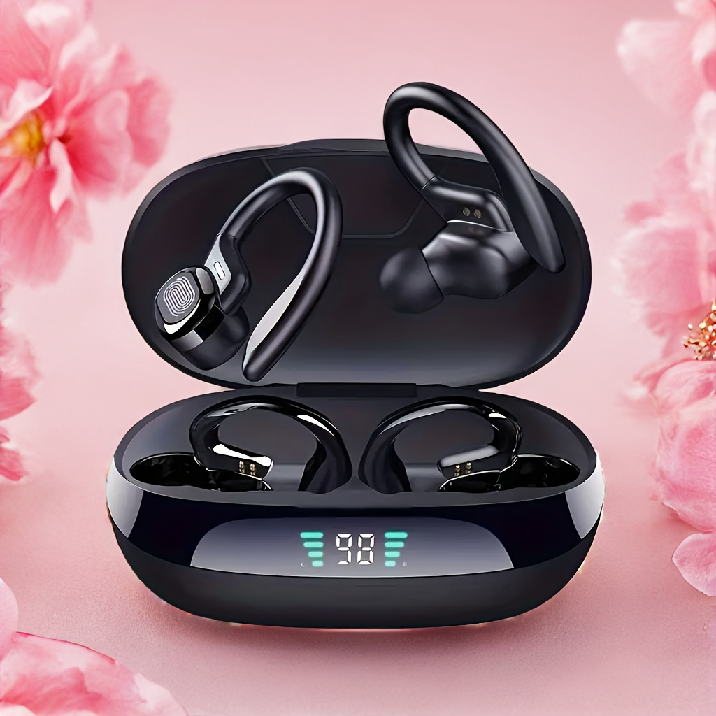 

sleek 2024" 2024 Premium Wireless Sports Earbuds With Microphone - Stereo Sound, Comfortable Fit For Men & Women - Perfect Gift