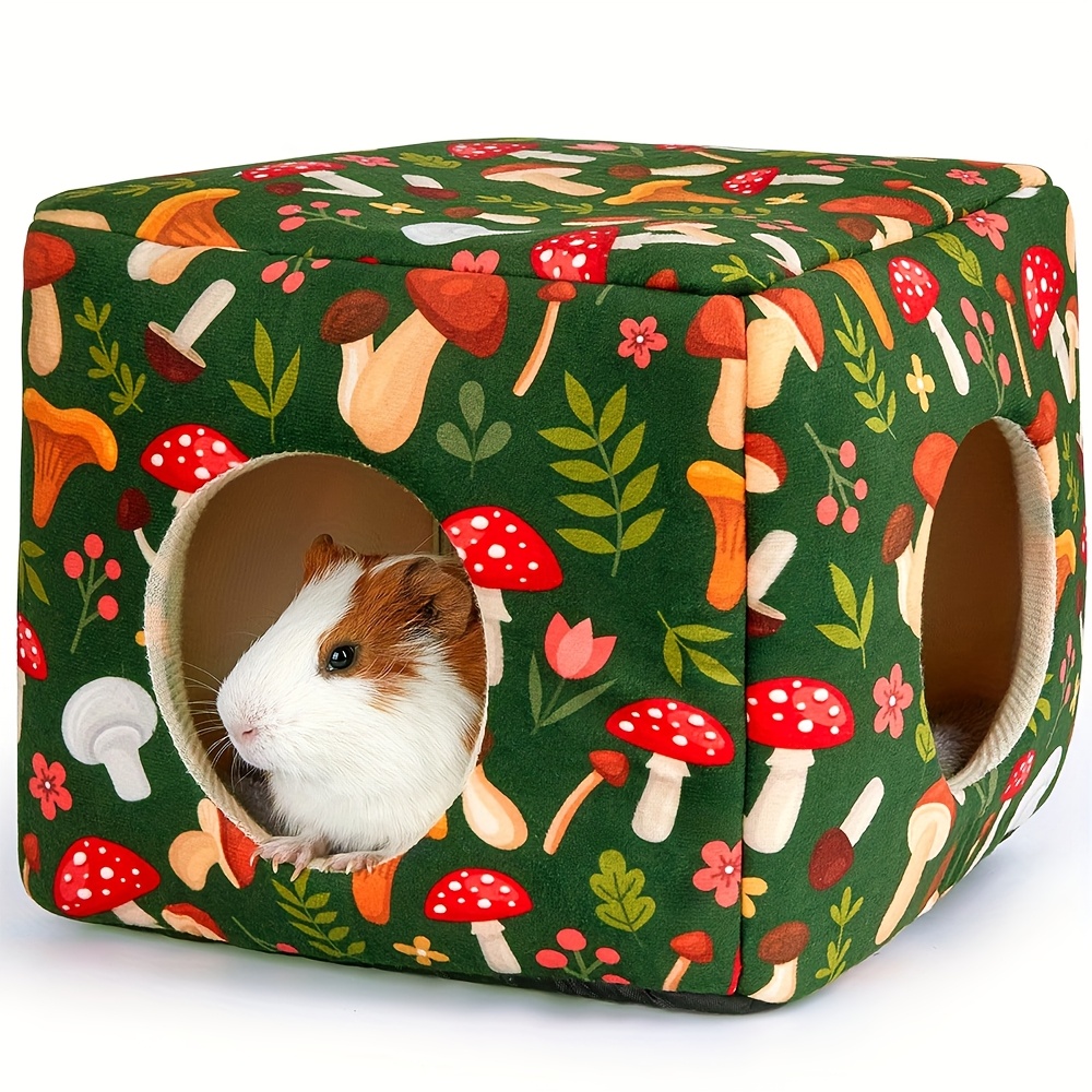 Guinea Pig Hideout Large With Curtain Bunny Hideout Machine