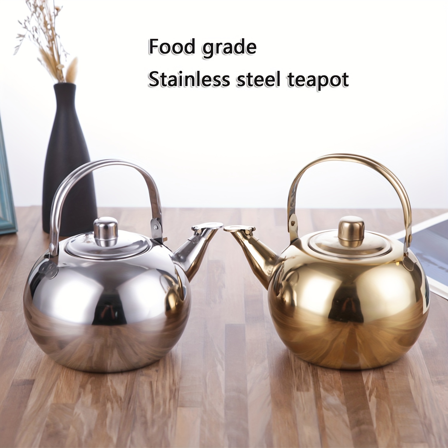 kettle with tea drain tea kettle stainless steel kettle chime kettle universal kettle for induction cooker gas stove household tea kettle commercial large capacity kettle details 3