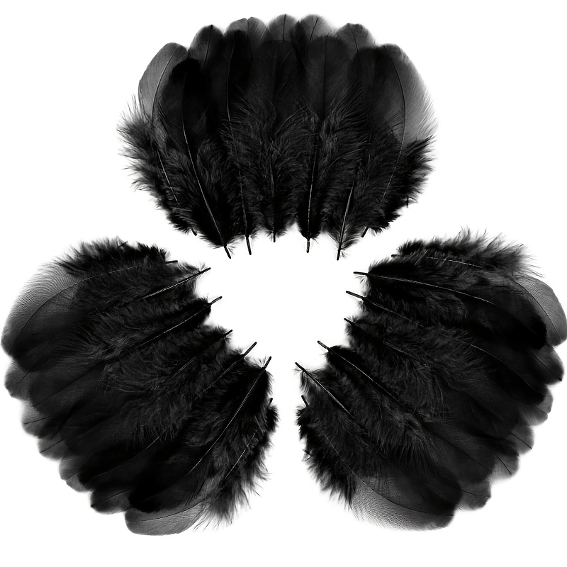 TEMU 302pcs Bulk Pack Suitable For Wedding & Carnival Artificial Feathers - 3-5 Inch Craft Supplies For Mardi Gras,. Day, Valentine's Decorations,