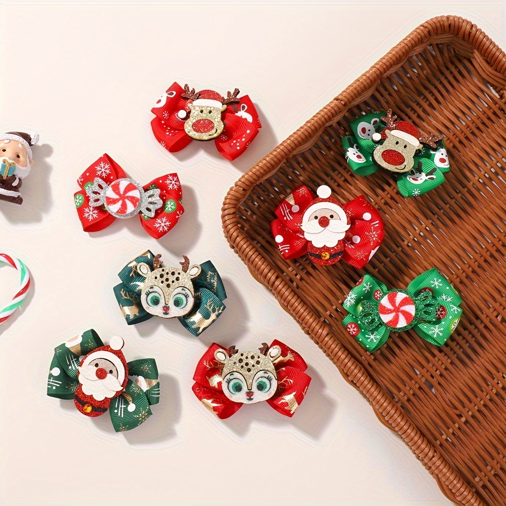 

8pcs Christmas Set - , & Bows - Accessories