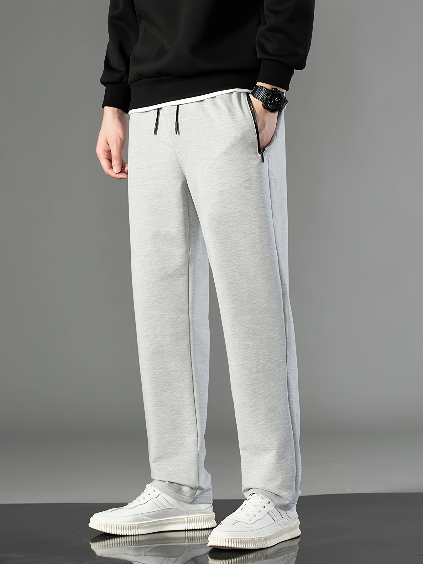 Mens thick hot sale sweatpants