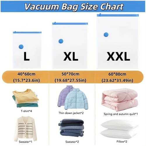 5 10pcs extra large vacuum storage bags set with 1 manual pump space saving reusable waterproof and moisture proof compression bags for clothes and bedding travel luggage blankets quilts great for dorms closets and moving